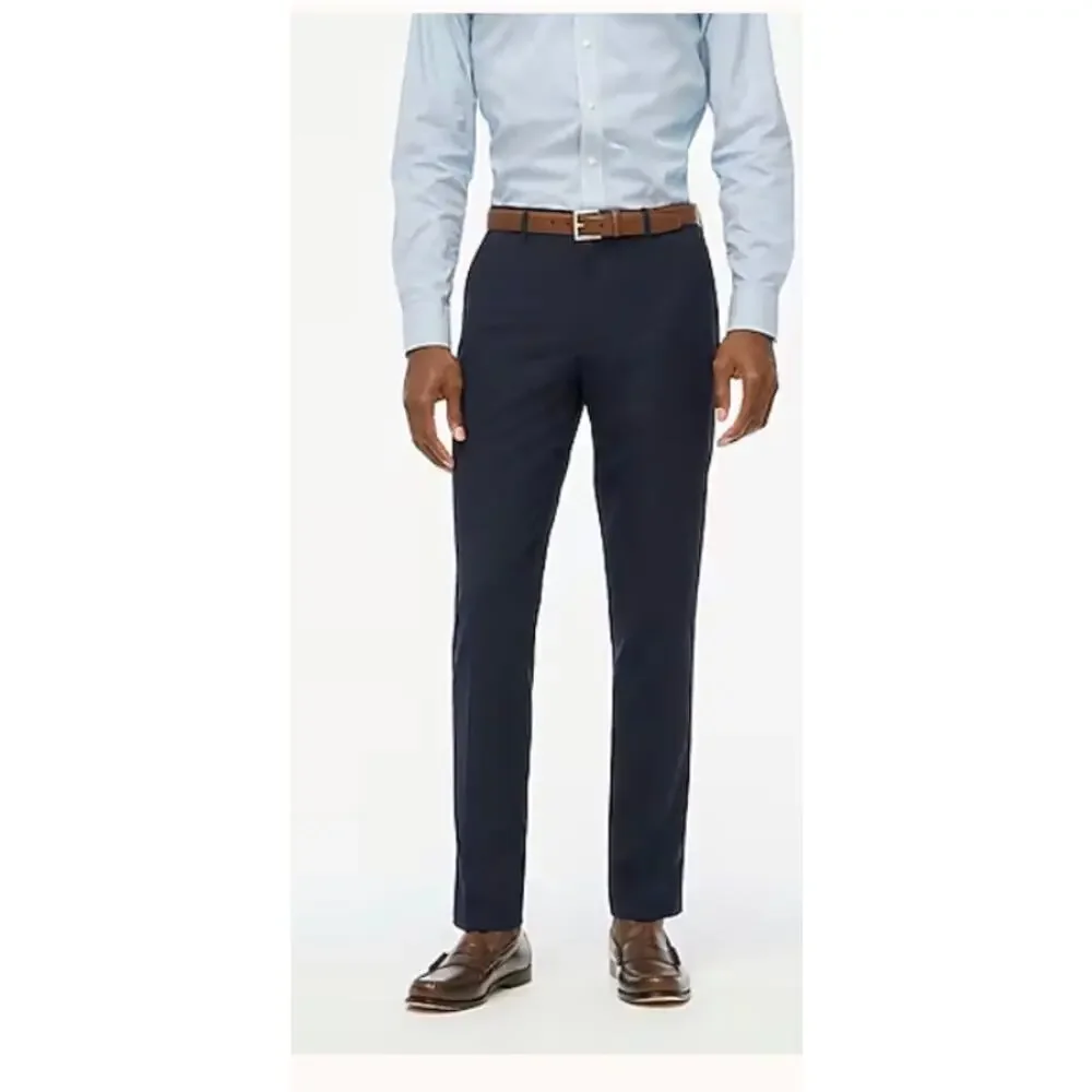 J.Crew Mens Thompson Pant Size 29x32 Navy Blue Wool Blend Four Season NWT #571